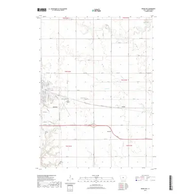 2018 Map of Boone East, 2018 Print