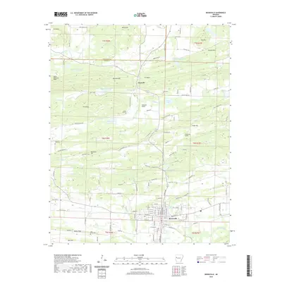 2020 Map of Booneville, 2020 Print