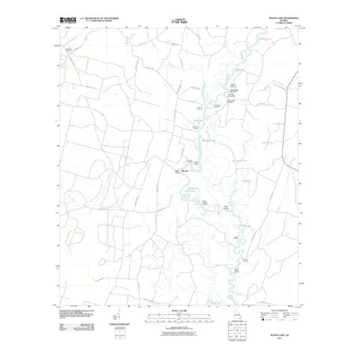 2011 Map of Boons Lake, 2011 Print
