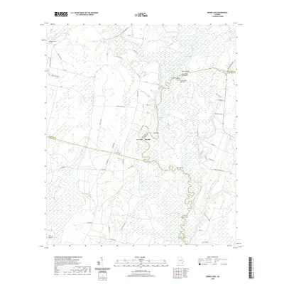 2020 Map of Boons Lake, 2020 Print