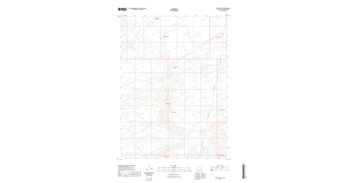 2021 Map of Boot Heel SE, Albany County, WY — High-Res | Pastmaps