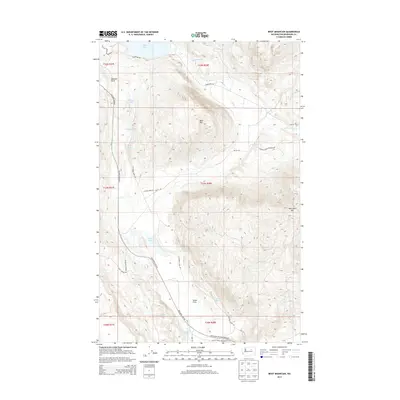 2014 Map of Boot Mountain, 2014 Print
