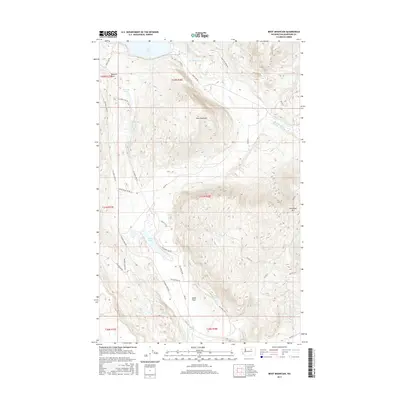 2017 Map of Boot Mountain, 2017 Print