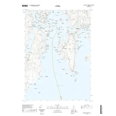 2021 Map of Boothbay Harbor, 2021 Print