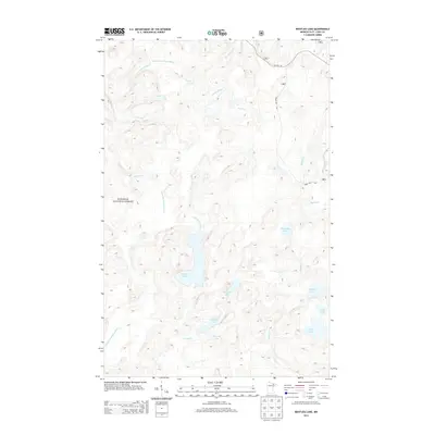 2013 Map of Bootleg Lake, 2013 Print