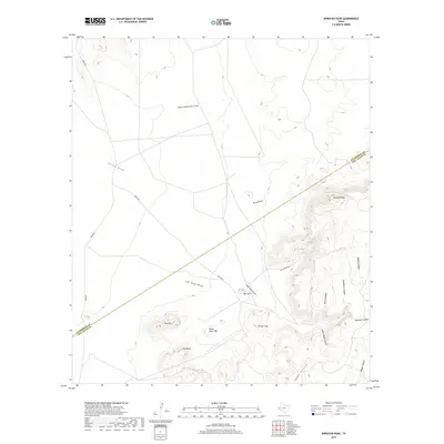 2019 Map of Boracho Peak, 2019 Print