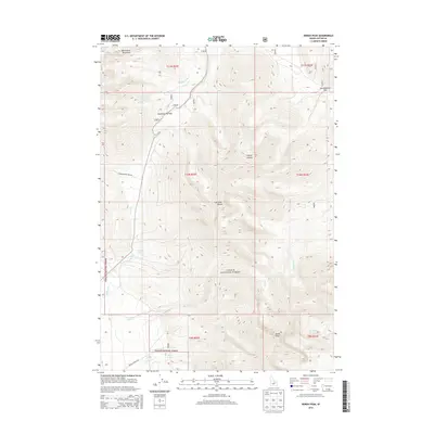 2013 Map of Borah Peak, 2013 Print