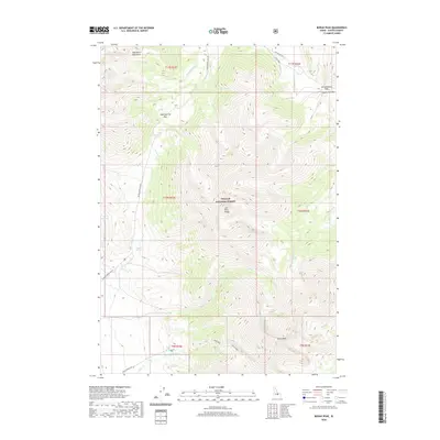 2020 Map of Borah Peak, 2020 Print