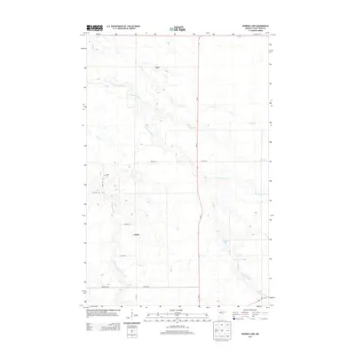 2013 Map of Borden Lake, 2013 Print