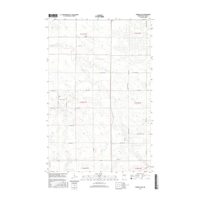 2016 Map of Borden Lake, 2016 Print