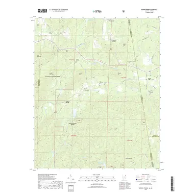 2018 Map of Borden Springs, 2018 Print