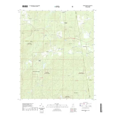 2021 Map of Borden Springs, 2021 Print