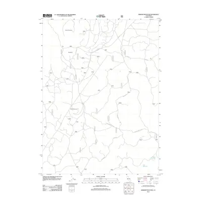 2012 Map of Border Mountain, 2012 Print