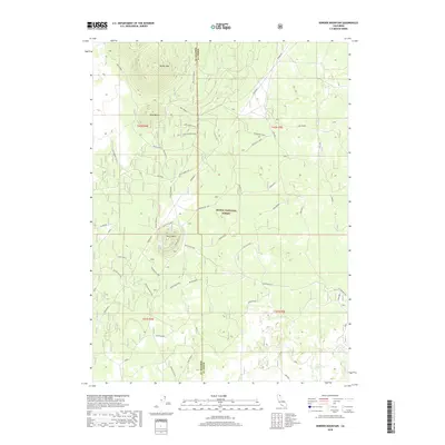 2018 Map of Border Mountain, 2018 Print