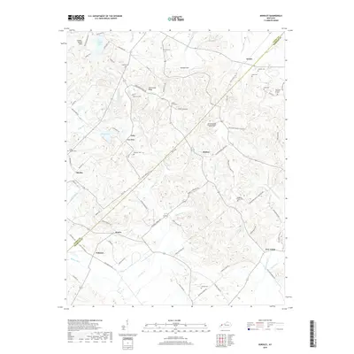 2019 Map of Bordley, 2019 Print