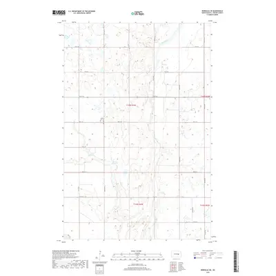 2018 Map of Bordulac NE, 2018 Print