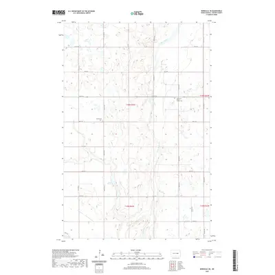 2020 Map of Bordulac NE, 2020 Print