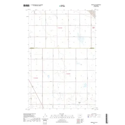 2017 Map of Bordulac SW, 2017 Print
