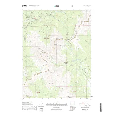 2019 Map of Boreas Pass, 2019 Print