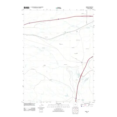 2012 Map of Borie, 2012 Print