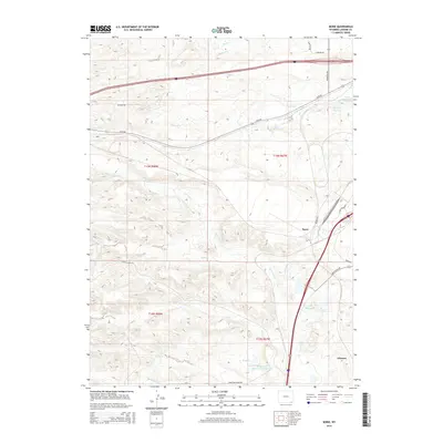 2015 Map of Borie, 2015 Print