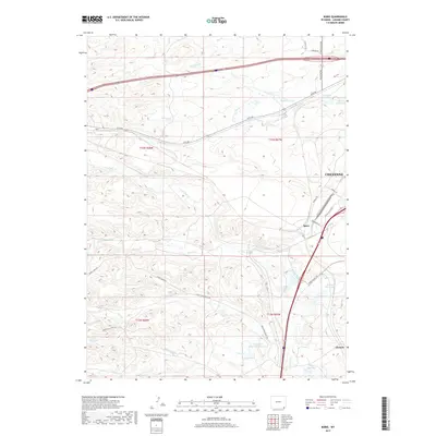 2017 Map of Borie, 2017 Print