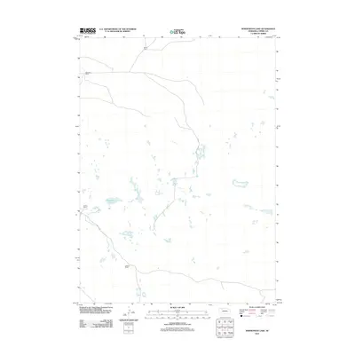 2011 Map of Bornemann Lake, 2011 Print