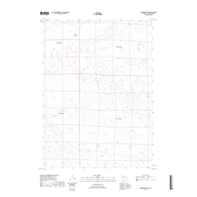 2017 Map of Bornemann Lake, 2017 Print