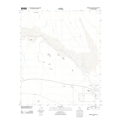 2012 Map of Borrego Mountain, 2012 Print