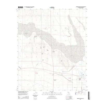 2015 Map of Borrego Mountain, 2015 Print