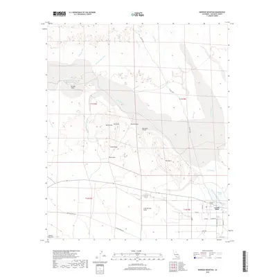 2018 Map of Borrego Mountain, 2018 Print
