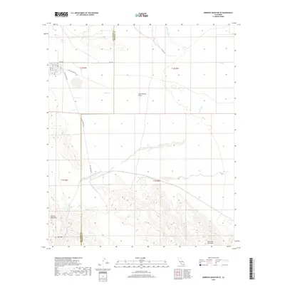 2018 Map of Borrego Mountain SE, 2018 Print