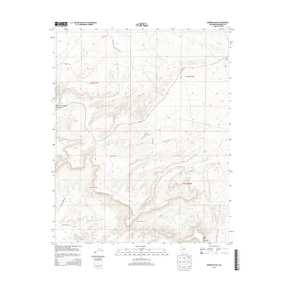 2013 Map of Borrego Pass, 2013 Print