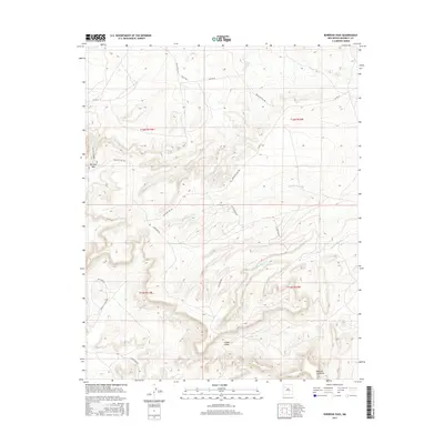 2017 Map of Borrego Pass, 2017 Print