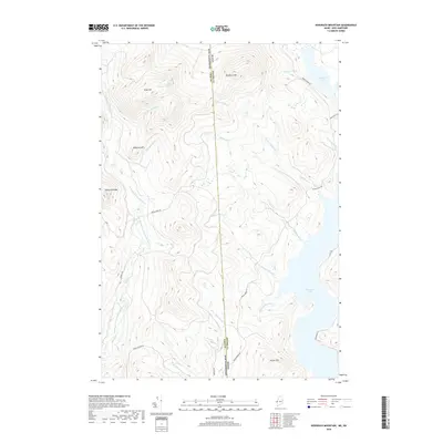 2018 Map of Bosebuck Mountain, 2018 Print