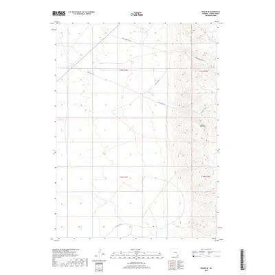 2017 Map of Bosler SE, 2017 Print