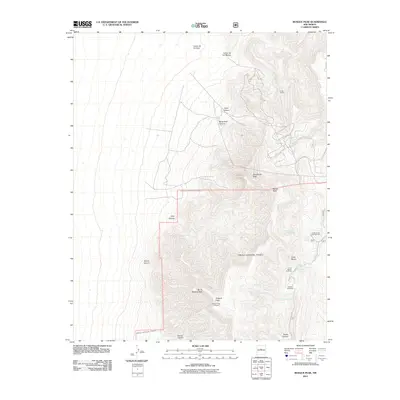 2011 Map of Bosque Peak, 2011 Print