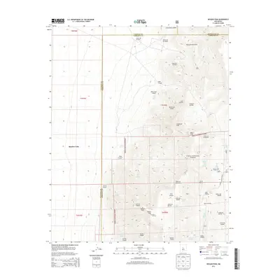 2013 Map of Bosque Peak, 2013 Print