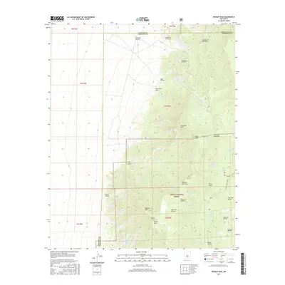 2017 Map of Bosque Peak, 2017 Print