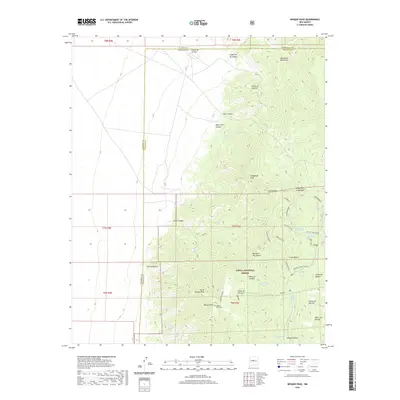 2020 Map of Bosque Peak, 2020 Print
