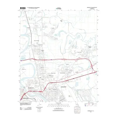 2012 Map of Bossier City, 2012 Print