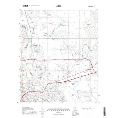 2018 Map of Bossier City, 2018 Print