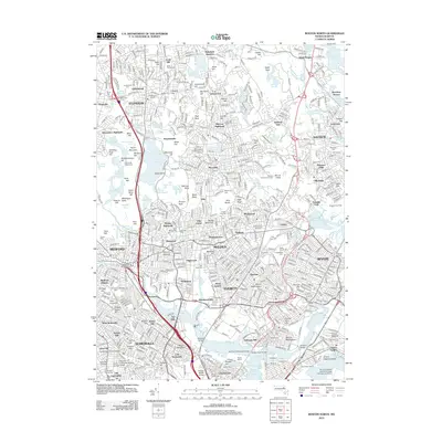 2012 Map of Boston North, 2012 Print