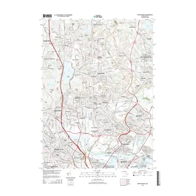 2015 Map of Boston North, 2015 Print