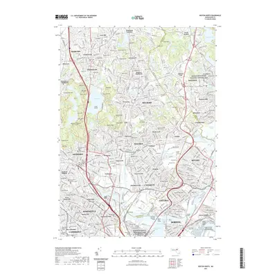 2021 Map of Boston North, 2021 Print