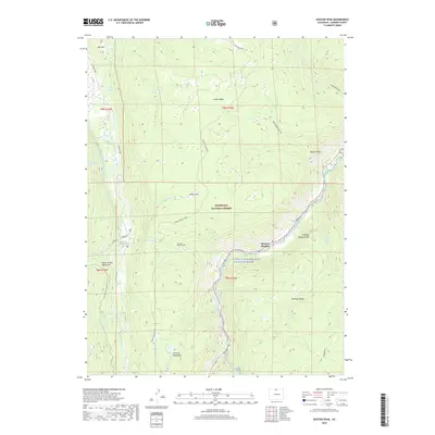 2019 Map of Boston Peak, 2019 Print