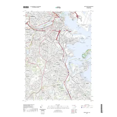 2023 Map of Boston South, 2023 Print