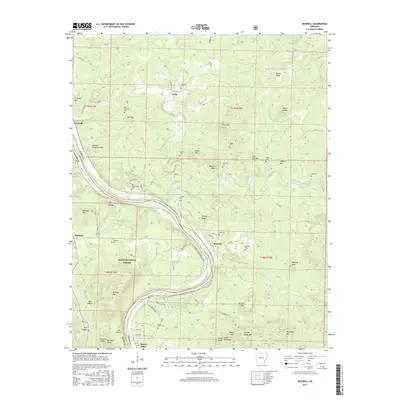 2017 Map of Boswell, 2017 Print