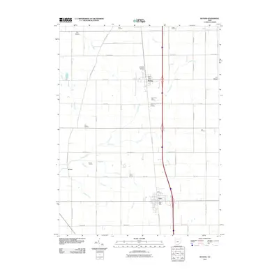 2010 Map of Botkins, 2010 Print