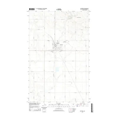 2014 Map of Bottineau, 2014 Print